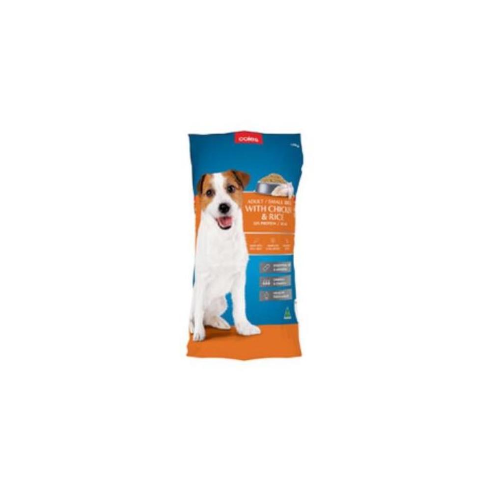 Coles Small Breed Chicken &amp; Rice Dry Dog Food 1.25kg 7490735P