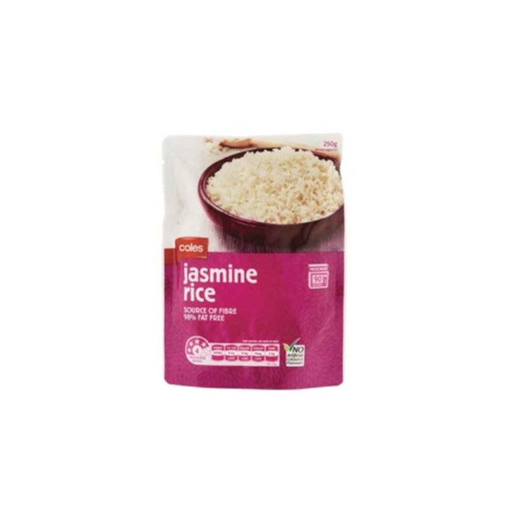 콜스 자스민 마이크로웨이브 라이드 250g, Coles Jasmine Microwave Rice 250g