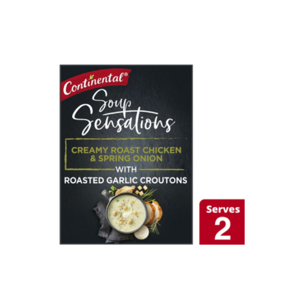 콘티넨탈 센세이션 크리미 로스트 치킨 스프링 어니언 수프 서브 2 61g, Continental Sensation Creamy Roast Chicken Spring Onion Soup Serves 2 61g