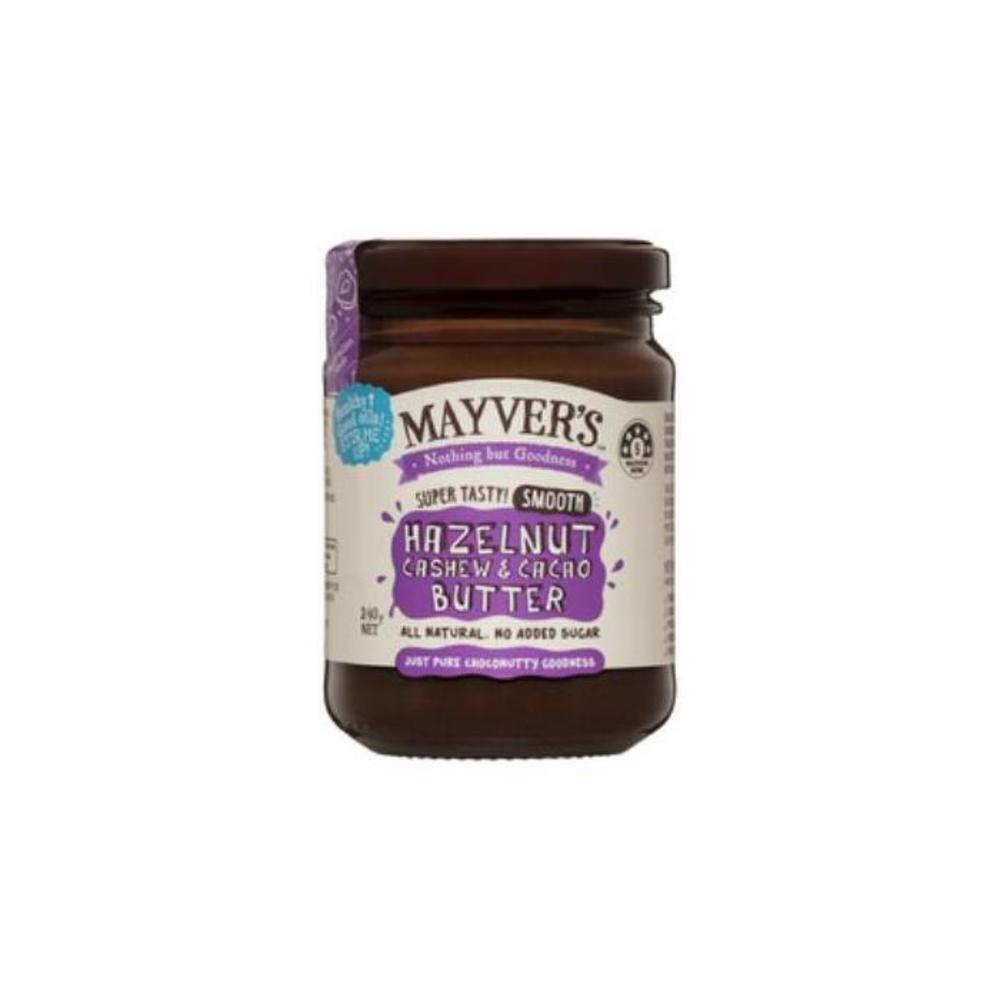 Mayvers Smooth Hazelnut Cacao &amp; Cashew Butter 240g