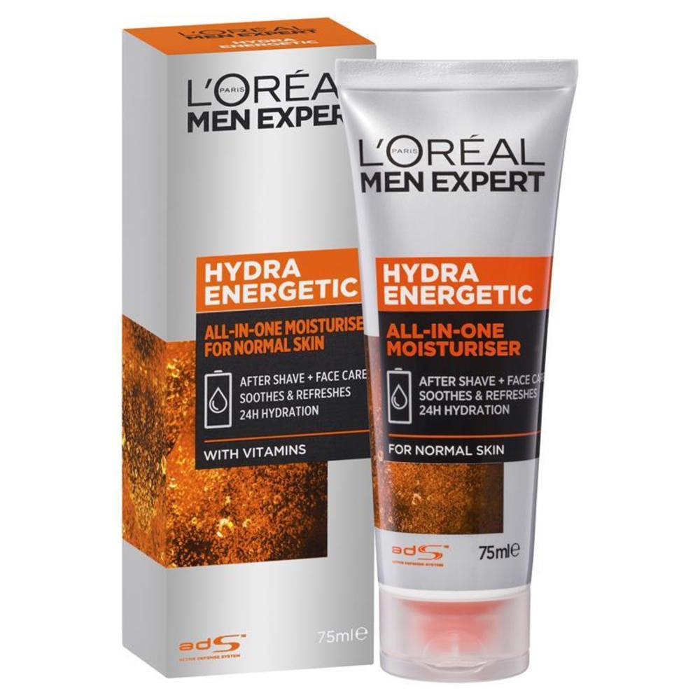 로레알 맨 익스펄트 하이드라 에너제틱 올 인 원 모이스쳐라이저 노멀 스킨 75ML, LOreal Men Expert Hydra Energetic All In One Moisturiser Normal Skin 75ml