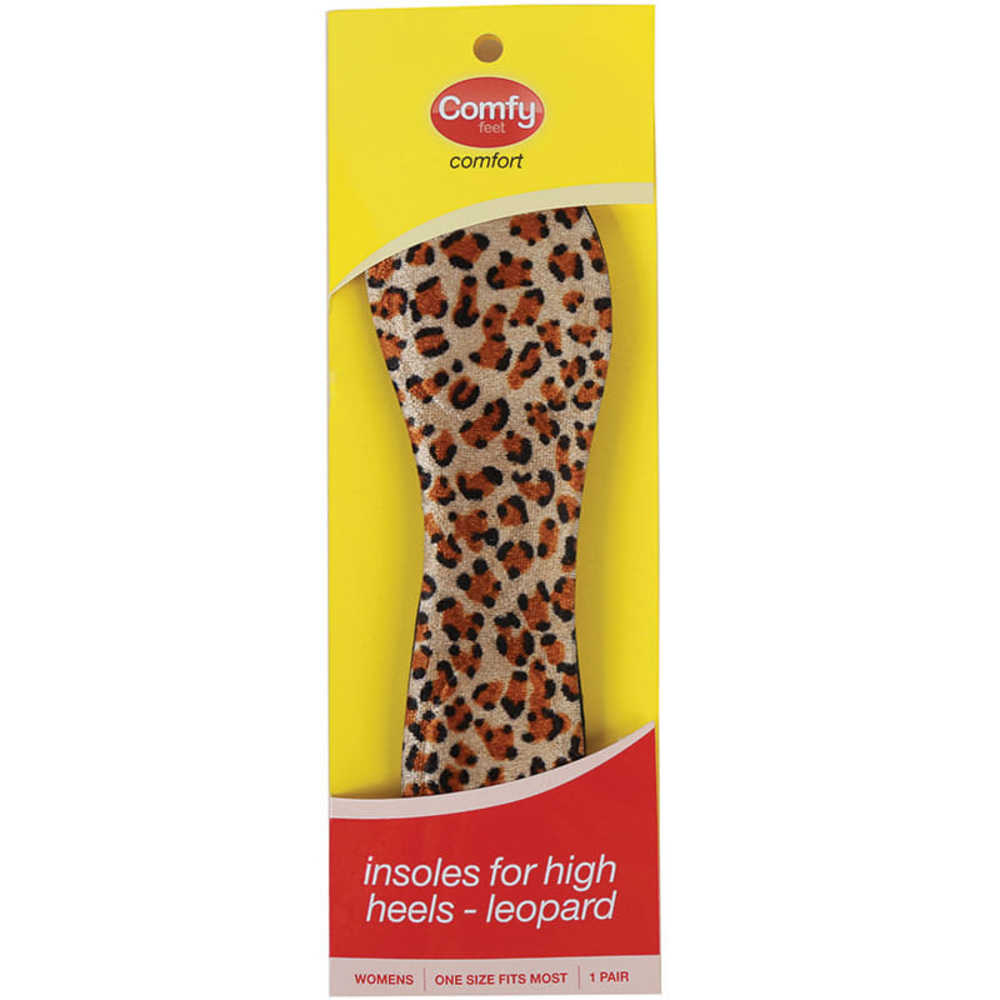 컴피 핏 인솔스 포 하이 힐스 레파드, Comfy Feet Insoles for High Heels Leopard