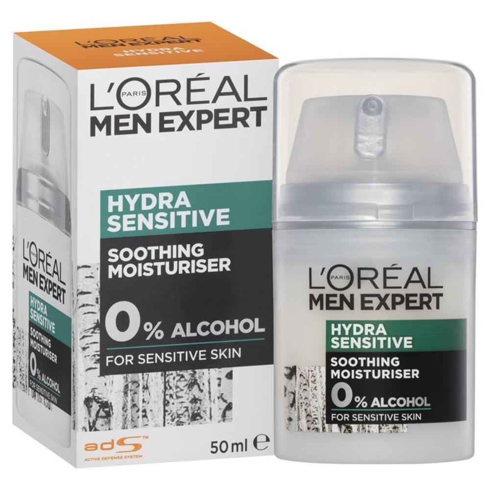로레알 맨 익스펄트 하이드라 센시티브 모이스쳐라이저 크림 50ml, LOreal Men Expert Hydra Sensitive Moisturiser Cream 50mL