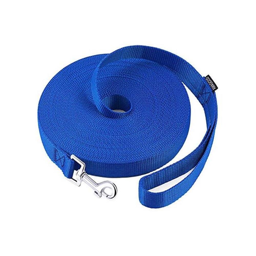 AmaGood Dog/Puppy Obedience Recall Training Agility Lead-15 ft 20 ft 30 ft 50 ft Long Leash-for Dog Training,Recall,Play,Safety,Camping(Blue,15FT) B07T1S1B5H