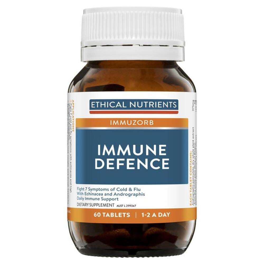 에티컬뉴트리언트 IMMUZORB 이뮨 디펜스 60타블렛 Ethical Nutrients IMMUZORB Immune Defence 60 Tablets
