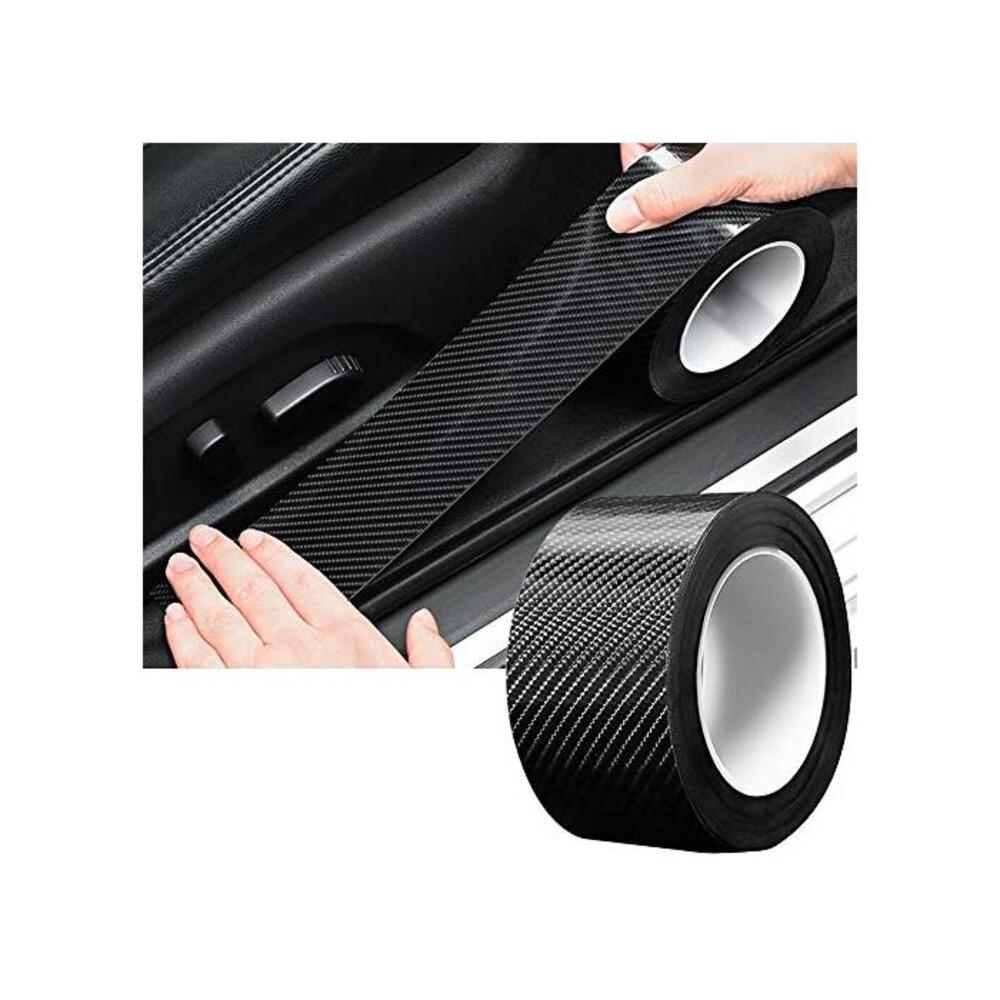 TYLife Car Door Edge Guards, Scratch Cover Sill Protector Bumper Protector 5D Carbon Fiber Car Wrap Film Automotive Self-Adhesive Anti-Collision Film Fits for Most Cars (1.2In x 33 B08L9Z4VQX