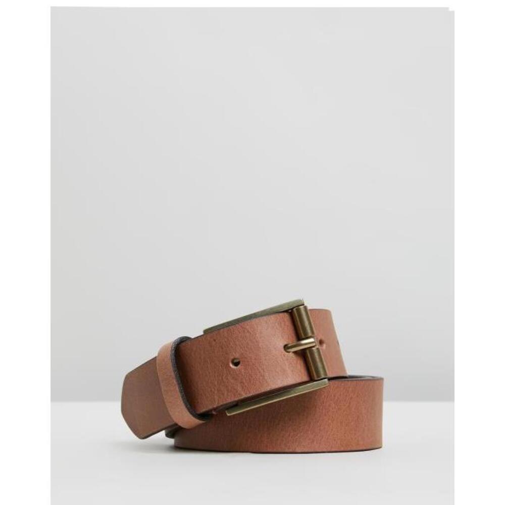Double Oak Mills Smooth Leather 35mm Belt DO896AC56IUP