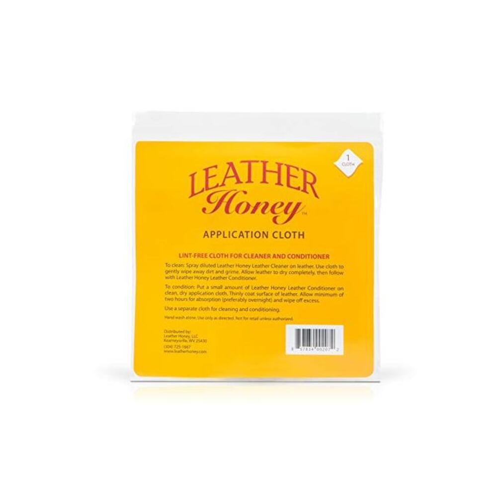 Leather Honey Lint-Free Application Cloth - Perfect for Use with The Best Leather Conditioner Products Since 1968 - Leather Conditioner + Leather Cleaner Microfiber Cloth B00HW1TLYQ