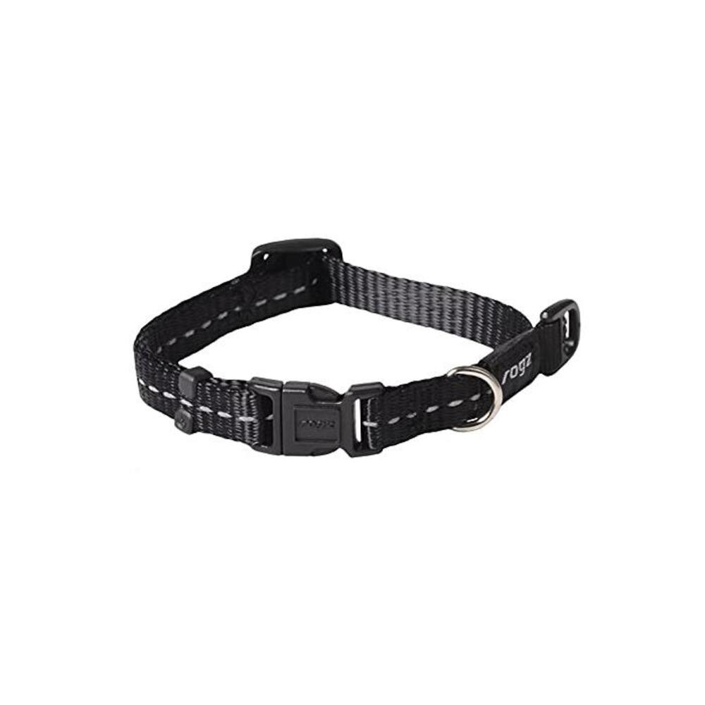 Rogz Reflective Dog Collar, Black Small B002DXETIQ