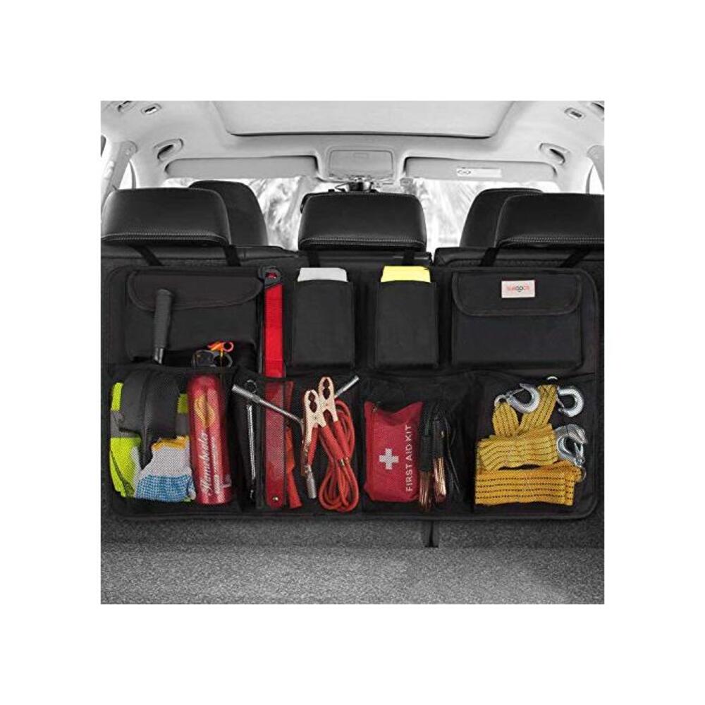 Trunk Organizer Suitable for Car, Super Capacity Hanging Organizer, Equipped, Trunk Tidy Storage Bag with Lids B0768938CP