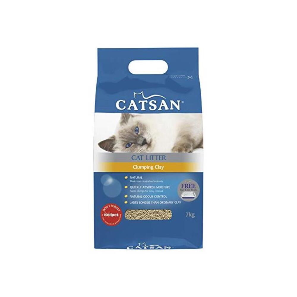 Catsan Clumping Clay Cat Litter 2 x 7kg Bags B07G3FK527