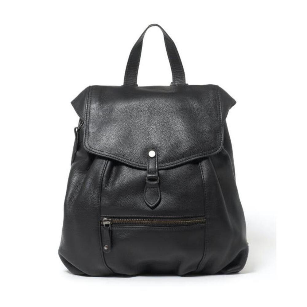 STITCH AND HIDE Willow Backpack BLACK-WOMENS-ACCESSORIES-STITCH-AND-HIDE-BAGS-BACK