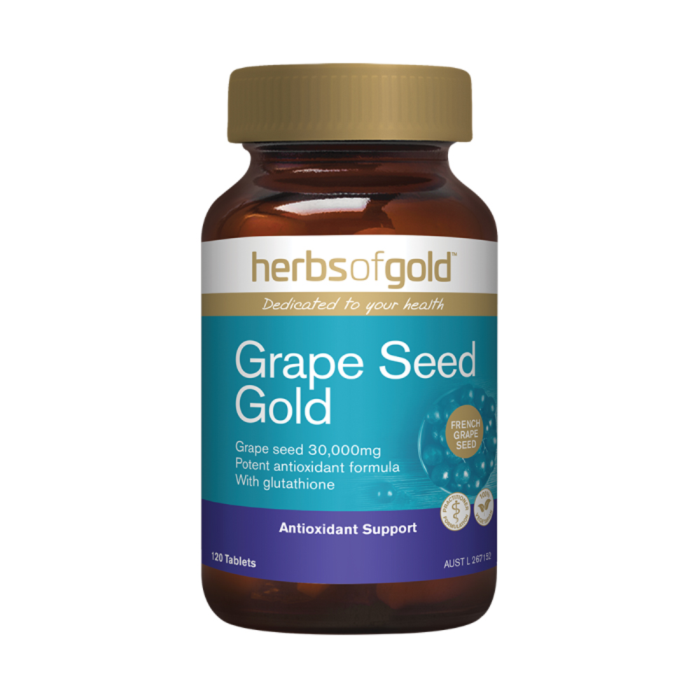 허브 오브 골드 포도 시드 골드 120t, Herbs of Gold Grape Seed Gold 120t