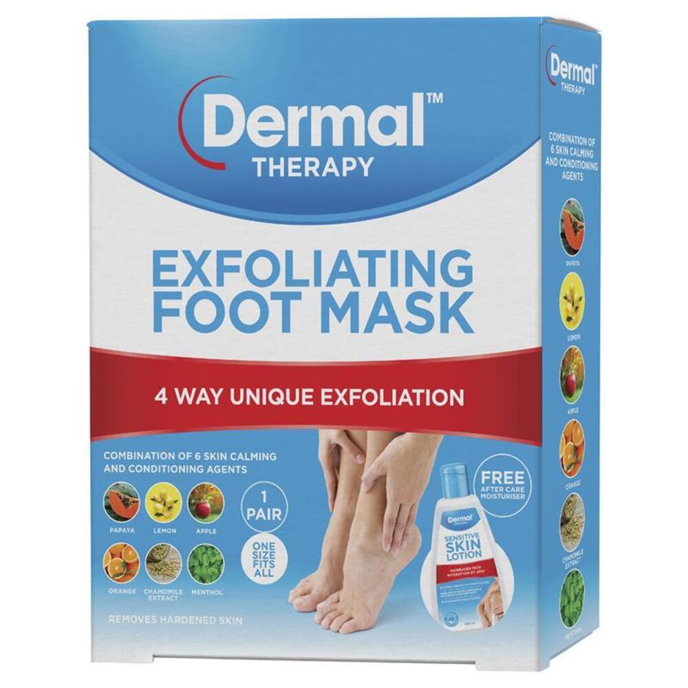 Dermal 더멀 테라피 익스플로에이팅 풋 마스크 1 페어, Dermal Therapy Exfoliating Foot Mask 1 Pair