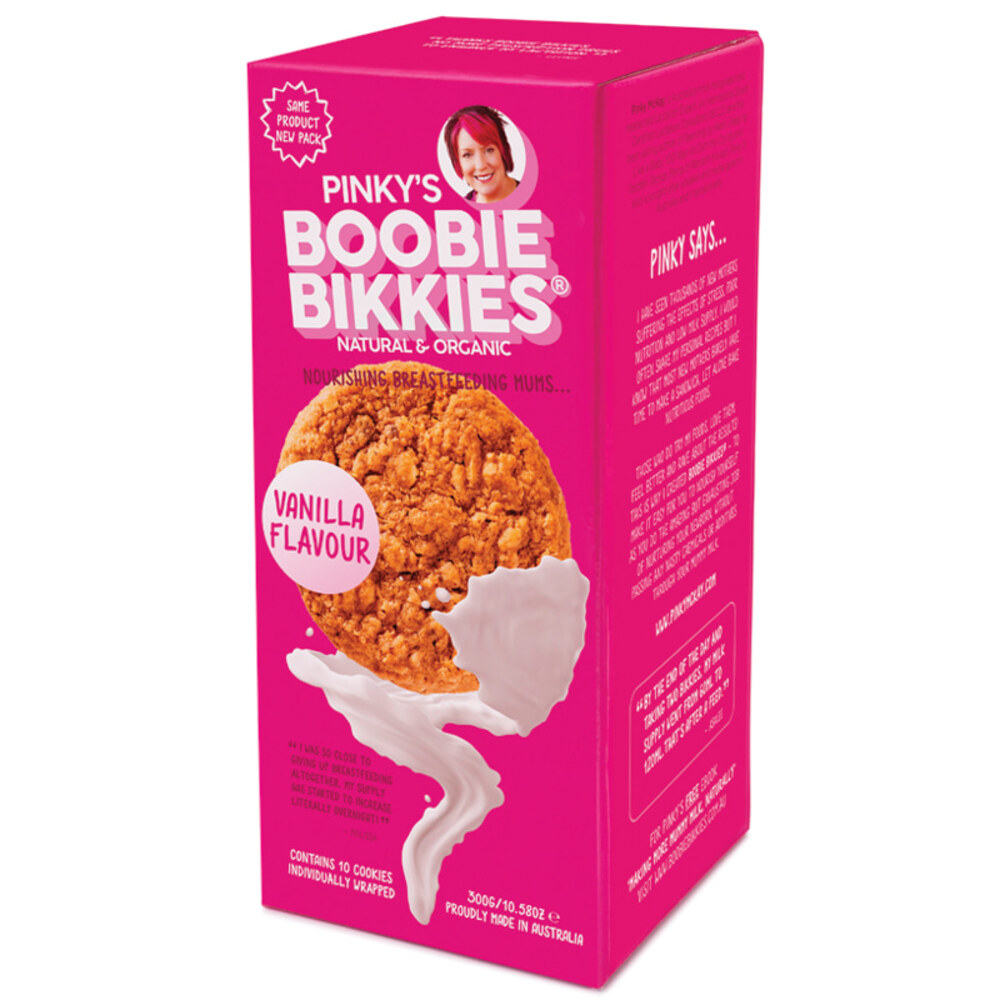 핑키스 부비 비티 바닐라 플레이버팩, Pinkys Boobie Bikkies Vanilla Flavour 10 Pack