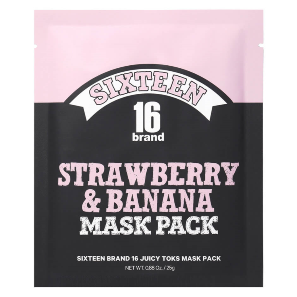 16브랜드 16 쥬시 마스크 팩 스트로베리 바나나 I-029671, 16Brand 16 Juicy Mask Pack Strawberry Banana I-029671