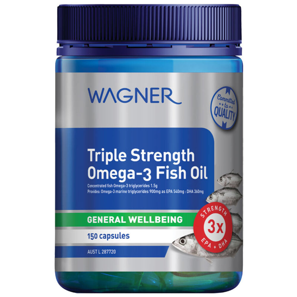 와그너 세배함량 오메가-3 피쉬 오일 150정 Wagner Triple Strength Omega-3 Fish Oil 150 Capsules