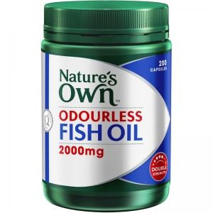 네이쳐스온 무취피쉬오일2000mg 200정 Nature&#039;s Own Odourless Fish Oil 2000mg 200 Capsules