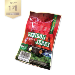 유비바이오 사슴육포 37.50g (매운맛) UBBIO Venison Jerkey 37.50g (Spicy)