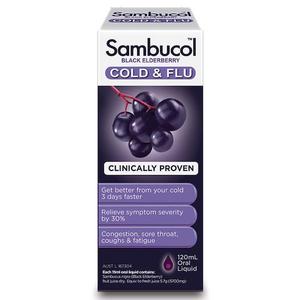 삼부콜 콜드앤플루 시럽 120ml Sambucol Cold &amp; Flu Syrup 120ml