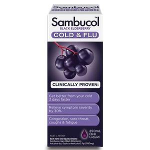 삼부콜 콜드앤플루 리퀴드 250ml Sambucol Cold and Flu Liquid 250ml