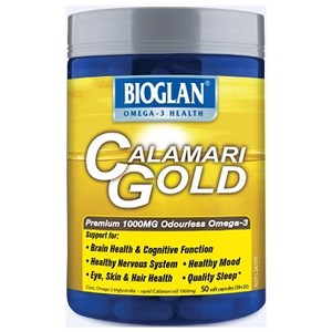 바이오글란 Bioglan Calamari Gold 1000mg 50 30 + 20 Capsules