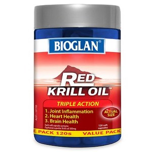 바이오글란 Bioglan Red Krill Oil 500mg 120 Capsules
