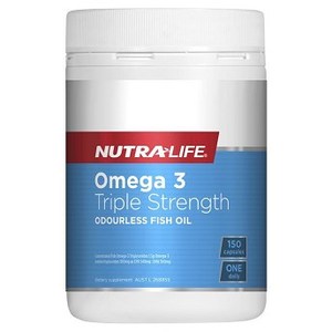 뉴트라라이프 오메가 3 세배함량 무취 150정 Nutra-Life Omega 3 Triple Strength Odourless 150 Capsules