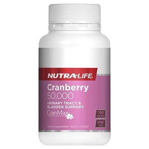 뉴트라라이프 크랜베리 50000 100정 Nutra-Life Cranberry 50000 100 Capsules