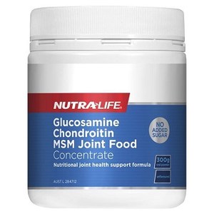 뉴트라라이프 글루코사민 콘드로이틴 MSM 조인트 푸드 300g 파우더 Nutra-Life Glucosamine Chondroitin Msm Joint Food 300g Powder