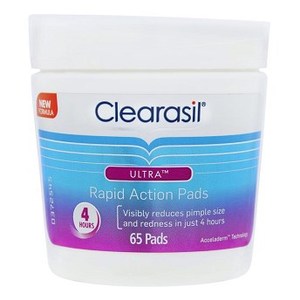 클리어라실 울트라 라피드 액션 페이스 와입 패드 65개, Clearasil Ultra Rapid Action Face Wipe Pads 65