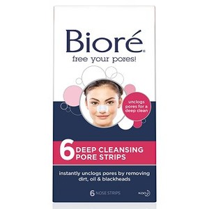 비오레 딥 클랜징 포어 스트립스 6 오리지날, Biore Deep Cleansing Pore Strips 6 Original