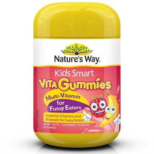 네이쳐스웨이 키즈스마트 비타구미 멀티비타민 퍼지이터스 60정 Nature&#039;s Way Kids Smart Vita Gummies Multi Vitamin for Fussy Eaters 60 Pastilles (유통기한 22년 8월까지)