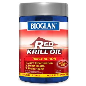 바이오글랜 레드 크릴 오일 500mg 120정 Bioglan Red Krill Oil 500mg 120 Capsules