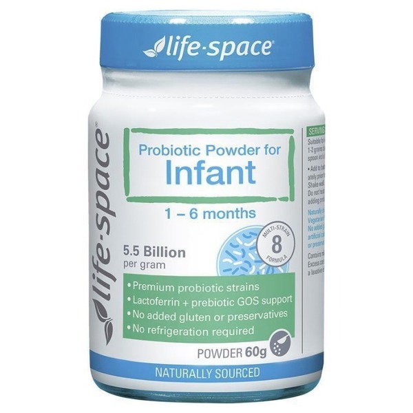 라이프스페이스 프로바이오틱 포 유아 60g 파우더 1-6개월 Life Space Probiotic For Infant 60g Powder1~6Months (유통기한 22년 4월까지, 2달분)
