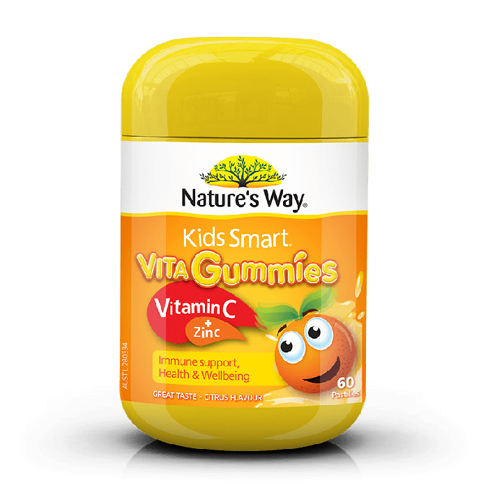 네이쳐스웨이 키즈구미비타민C +ZINC 60정 Nature&#039;s Way Nature&#039;s Way Kids Smart Vita Gummies Vitamin C +Zinc 60 Gummies (유통기한 22년 5월까지, 1달분)