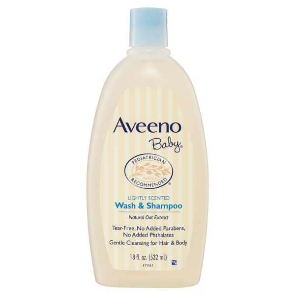 아베노 베이비 데일리 모이스쳐 라이티 향 워시 &amp; 샴푸 532mL  , Aveeno Baby Daily Moisture Lightly Scented Wash &amp; Shampoo 532mL