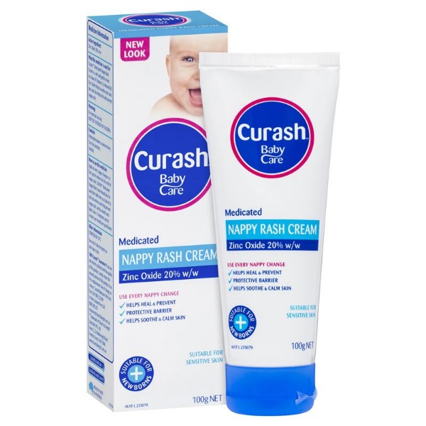 [한정세일] 큐래쉬 베이비케어 데미케이티드 내피 래쉬 크림 100g Curash Babycare Medicated Nappy Rash Cream 100g (유통기한 24년 9월까지)