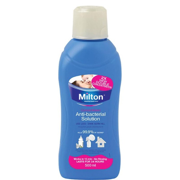 밀튼 안티박테리얼 솔루션 고농축 2% 500ml Milton Antibacterial Solution Concentrate 2% 500ml