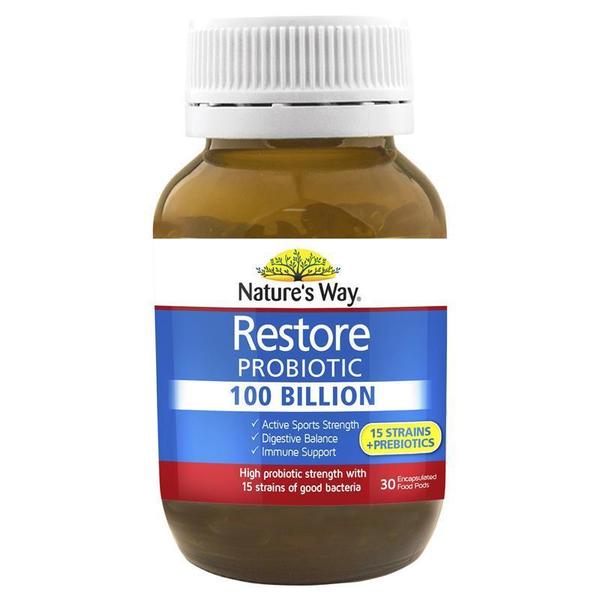 네이쳐스웨이 리스토어 프로바이오틱 100 빌리언 30 정 Natures Way Restore Probiotic 100 Billion 30 Capsules