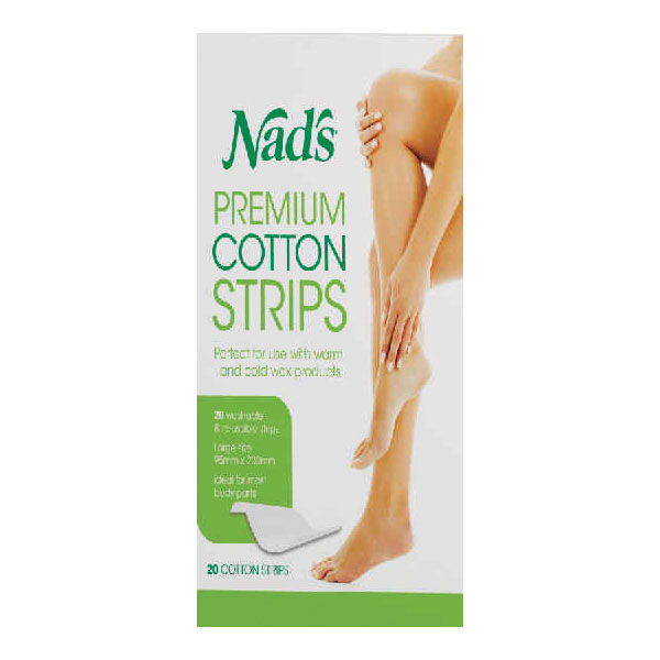 네즈 프리미엄 워셔블 앤 리유저블 코튼 스트립스 x 20, Nads Premium Washable and Reusable Cotton Strips x 20