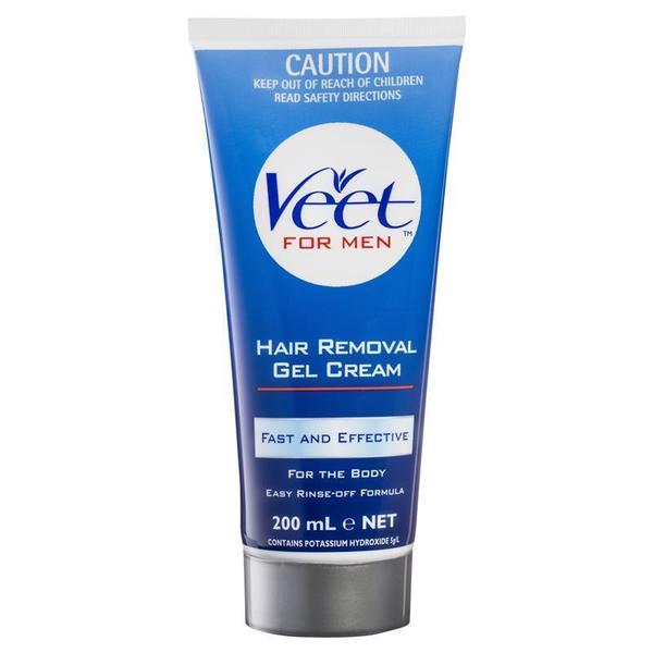 비트 포 남자 헤어 리무버 젤 크림 200ML, Veet For Men Hair Removal Gel Cream 200ml
