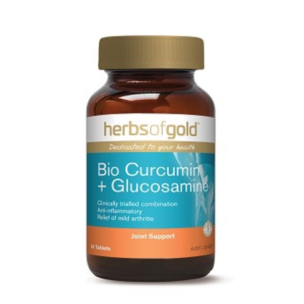 허브 오브 골드 바이오 커큐민 플러스 글루코사민 60t, Herbs of Gold Bio Curcumin Plus Glucosamine 60t