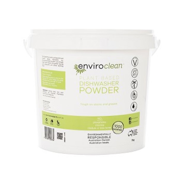인바이로클린 플란트 베이스드 디시와셔 파우더 5kg 버켓, EnviroClean Plant Based Dishwasher Powder 5kg Bucket