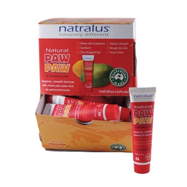 나트랄루스 에센셜 포 포 오인트먼트 25g x디스플레이, Natralus Essential Paw Paw Ointment 25g x 48 Display