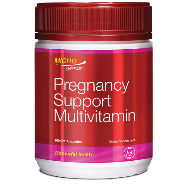 마이크로제닉 프레그넌시 서포트 멀티비타민 200정 Microgenics Pregnancy Support Multivitamin 200 Capsules