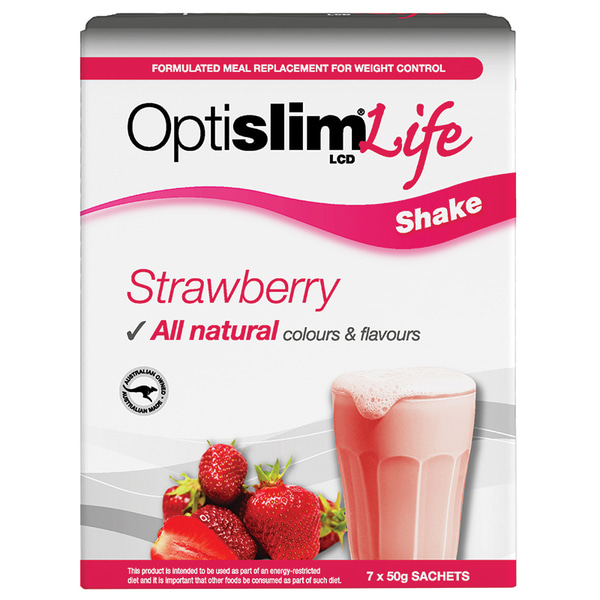 옵티슬림 라이프 쉐이크 딸기 50g x 7 OptiSlim Life Shake Strawberry 50g x 7