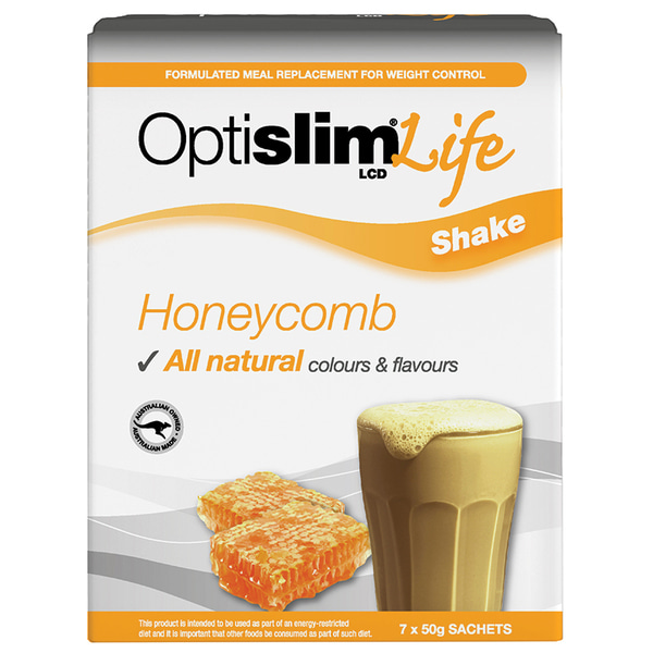 옵티슬림 라이프 쉐이크 허니콤 50g x 7 OptiSlim Life Shake Honeycomb 50g x 7