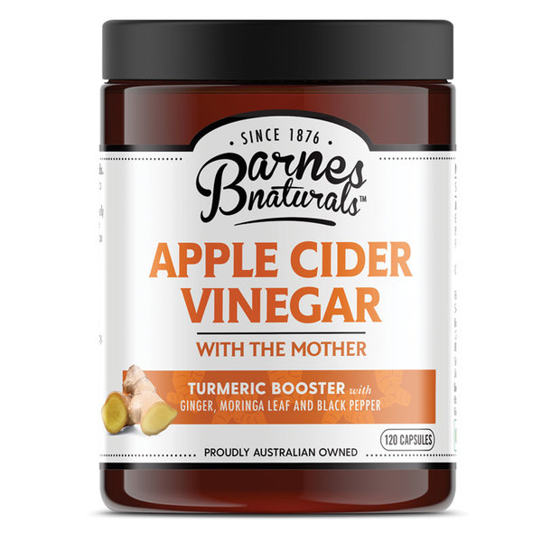 바네스 네츄럴 애플 사이더 비네가 윗 더 마더강황 부스트 120정 Barnes Naturals Apple Cider Vinegar with The Mother Turmeric Boost 120 Capsules