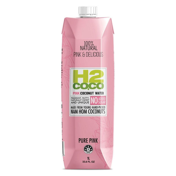 H2COCO 핑크 코코넛 워터 1 리터 H2COCO Pink Coconut Water 1 Litre